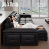 Zhien Government Subsidies Italian Minimalist Lawrence Zero Wall Electric Function Sofa Lazy Telescopic Living Room Leather Sofa Three Motors 3.25 Meters Three Positions (Remote Control, Voice, Mini Program Three Controls) 2.2mm Contact Surface Leather