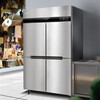 Haier Freezer Commercial Four-Door Six-Door Refrigerator Kitchen Cabinet Vertical Hotel Freezer Back Kitchen Quick Freezer Stainless Steel Refrigerator Cabinet Fresh Meat Preservation Cabinet Sea Breeze Deluxe Model Air-cooled Frost-free Level 1 Energy Efficiency Four Doors Dual Temperature 846 Liters
