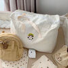 Kindergarten quilt storage bag student clothing cotton bedding special clothes cotton canvas portable luggage bag large Bread Hero/Exquisite 49*30*19cm