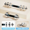 Pure steel dumbbells detachable for men's fitness home electroplating adjustable weight combination non-slip solid arm muscle training special edition 3kg*2 no adjustment function