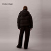 Calvin KleinJeans25 autumn and winter new women's soft 90 velvet casual commuting cck embroidered stand collar hooded down jacket