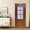 Solid wood door Bedroom door All solid wood composite paint door New Chinese style room door Indoor door Home wooden door Custom door Solid wood composite paint door A