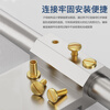 Kunsui brass flat head rivet locking screw rivet butt twist screw nut ledger nail 4*3 head diameter 8 flat 5 sets