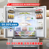 Rongsheng 501pro IDP double purification French multi-door refrigerator embedded first-class energy efficiency variable frequency ultra-thin active sterilization dual cycle dual system refrigerator Home appliances national subsidy 20% IDP active sterilization | dual system | 501L white