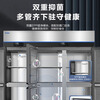 Haier commercial refrigerator four-door freezer large-capacity stainless steel vertical refrigeration and fresh-keeping cabinet freezer and quick-freezer kitchen hotel back kitchen tall refrigerator top Haiying model air-cooled frost-free EPP sterilization six doors dual temperature 1287 liters