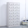 Hard hat storage cabinet 40 dust-free workshop factory employee locker shoe cabinet 24-door layered locker with locking roll cabinet information filing cabinet Thirty-two door locker (gray white) 0.9mm ultra-thick and durable