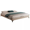 Xinquanyou cream style tatami bed ribbed frame bed modern and simple no bedside master bed small apartment double bed can be customized standard version tatami single bed frame structure solid wood silent bed board x 1000mm*190