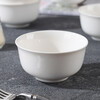 4 bowls household rice bowl new 2025 bowl and plate set plate bowl ceramic tableware stewed egg complete set family set Admiralty 4.5 inches 4 bowls