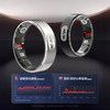 Case smart ring uric acid blood lipids high-precision multi-functional non-invasive blood sugar and blood pressure ring sleep blood oxygen heart rate smart sports pedometer suitable for rice mobile phones Samsung ring exclusive model silver L01 second generation uric acid blood lipids blood sugar blood pressure No. 8 finger circumference 57MM 110 catties-125 catties