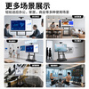 Xingkaishi mobile TV bracket (32-150 inches) universal floor-standing TV hanger TV cart video conferencing live display screen mobile cart floor-standing TV bracket 70-120 inches double the load-bearing upper and lower storage tray horizontal screen installation