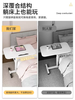 Yusenyi Bedside Table Movable Bedside Table Laptop Table Lift-Fold Table Lazy Bed Study Small Table (Thickened 15mm Board Double Card Slot Foot Covers) Black-White Frame 60x40cm Lift-Fold Foldable 36