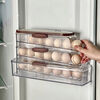 Tanbeiman egg storage box household refrigerator crisper egg storage special side door food grade multi-layer storage box artifact single row - single layer side door storage