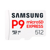 Samsung (SAMSUNG) 512GB TF (MicroSD Express) P9 solid state memory card, suitable for Switch2 game console, action camera and drone memory card, read 800MB/s