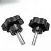 He Jiagong hexagonal plum blossom hand-turned star-shaped plastic handle glue head adjustable large handle knob M8M10M12 M8X16-48 head diameter