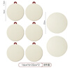 Mili Fengwu insulation mat dining table mat casserole mat bowl mat coaster household silicone anti-scald cream white 16cm 6 pieces + 2 22cm pot mats insulation mat