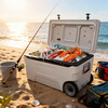Insulated box, outdoor camping, sea fishing, large-capacity live fish box, commercial stall, ice cube car refrigerator, 75L standard configuration