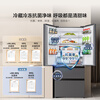 Hisense 525L French-style multi-door refrigerator dual system large capacity first-class energy efficiency air-cooled gray BCD-525WNK1PU national subsidy