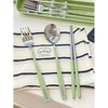 Erxu stainless steel tableware three-piece portable home travel spoon + fork + chopsticks + box