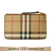 BURBERRY Vintage Check Vintage Check Pattern Calfskin Coin Purse Wallet Women's Beige Basic Equipment (Bag + Dust Bag)