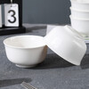 4 bowls household rice bowl new 2025 bowl and plate set plate bowl ceramic tableware stewed egg complete set family set Admiralty 4.5 inches 4 bowls
