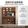 Qiangxiang medieval style sideboard and dining table integrated guest and dining room storage cabinet separate dining table storage cabinet customized G414 Style 1 1600*720*2000 (with lights)