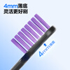 Half-and-half simple high-density soft-bristled toothbrush with wide head and thin base to protect gums, clean and slim 2 pieces