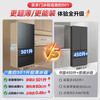 Midea refrigerator 60cm ultra-thin 501L French multi-door four-door first-class energy efficiency variable frequency air-cooled frost-free energy-saving household ultra-large capacity BCD-501WFPM (Q) French multi-door丨Carbon Gray-Floating