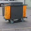 Baiyun hotel linen cart multi-purpose service cart hotel room work cart room entrance cart push collection cleaning cart Baiyun AF08159A black bilateral service cart