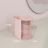 Makeup brush storage box desktop dressing table lipstick eye shadow eyebrow pencil storage rack student dormitory cosmetics storage rack rotatable cosmetics storage box pink 3 layers 1 pack