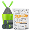 E-clean drawstring garbage bag gray 45*50cm 90 pieces single side 1 silk tear-free home office garbage bag classification