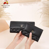 Scarecrow (MEXICAN) wallet women's genuine leather black wallet small niche coin purse cowhide exquisite leather wallet card holder black-short style