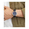 Citizen (CITIZEN) Japan direct mail Citizen Q&Q canvas strap watch student exam proof QB38-315 navy blue