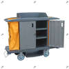 Baiyun hotel linen cart multi-purpose service cart hotel room work cart room entrance cart push collection cleaning cart Baiyun AF08159A black bilateral service cart