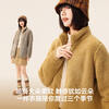 Flying in the Snow Polar Fleece Jacket Women's 2025 Autumn and Winter Stand Collar Warm Couple Top 2.0 Goose Yellow L