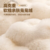 Cream style rabbit plush bay window mat 2025 new autumn and winter plush anti-slip design small apartment balcony window sill mat MQ Qinnuan-off-white 90cm*120cm