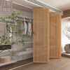 Jieyunmao open wardrobe door rattan folding sliding sliding Japanese style wardrobe door bamboo solid wood louvered cloakroom door rattan folding sliding door 780 per square
