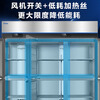 Haier commercial refrigerator four-door freezer large-capacity stainless steel vertical refrigeration and fresh-keeping cabinet freezer and quick-freezer kitchen hotel back kitchen tall refrigerator top Haiying model air-cooled frost-free EPP sterilization six doors dual temperature 1287 liters
