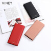 Viney first-layer cowhide wallet women's long large-capacity mother's clutch bag simple light luxury student coin purse wallet wallet
