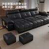 Zhien Government Subsidies Italian Minimalist Lawrence Zero Wall Electric Function Sofa Lazy Telescopic Living Room Leather Sofa Three Motors 3.25 Meters Three Positions (Remote Control, Voice, Mini Program Three Controls) 2.2mm Contact Surface Leather