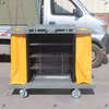 Baiyun hotel linen cart multi-purpose service cart hotel room work cart room entrance cart push collection cleaning cart Baiyun AF08159A black bilateral service cart