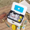Fat Donglai's same style outdoor ice bucket insulated box ice cube cooler camping vehicle commercial stall small portable 8L Panda black and white long-lasting insulation + ice crystal box * 1 + ice bag * 5 1 piece