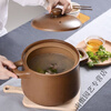 Runhua Nianping unglazed old-fashioned earthen clay pot stew pot ceramic soup household open flame gas high temperature resistant stew pot casserole pot liter (6-8 people) 6.2L