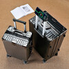 Trolley suitcase aluminum frame 20 boarding 22 large capacity 24 strong and durable 26 thickened 28 student 30 travel code gravel gray 22 inches