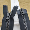 Ykk zipper invisible YKK No. 8 resin double-headed open zipper coarse tooth black accessories suitable for 8# black double 8# black double-headed 75CM one piece
