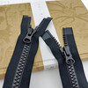 Ykk zipper invisible YKK No. 8 resin double-headed open zipper coarse tooth black accessories suitable for 8# black double 8# black double-headed 75CM one piece