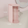 Makeup brush storage box desktop dressing table lipstick eye shadow eyebrow pencil storage rack student dormitory cosmetics storage rack rotatable cosmetics storage box pink 3 layers 1 pack