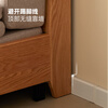 Original element modern simple solid wood sofa bed small apartment multi-functional folding 1.2m light beige N1067