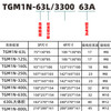 TENGEN Tianzheng Electric TGM1N plastic case circuit breaker main switch 100A125A250A400A630A TGM1N-63L/330063A or less (remarks)