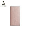 Golden Fox (FOXER) cowhide women's wallet large capacity long card holder money wallet clutch bag coin purse birthday gift for girlfriend