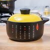 HKNA casserole induction cooker special stew pot gas stove universal soup household clay pot ceramic pot small casserole rice noodle stone pot 2.2L yellow induction cooker gas dual-purpose 1-2 people 2.2L